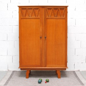 Armoire penderie et étagères années 50