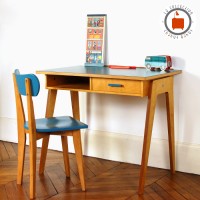 Bureau Gaston Large bleu