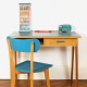 Bureau Gaston Large bleu 2