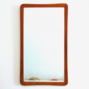 Miroir années 50 en bois 1