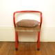 Chaise hitier rouge vintage