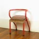 Chaise hitier rouge vintage