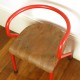 Chaise hitier rouge vintage