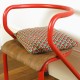 Chaise hitier rouge vintage