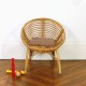 Fauteuil en rotin ancien