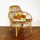 Fauteuil en rotin vintage