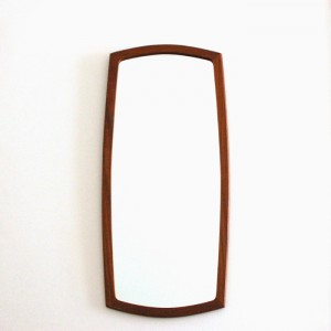 Miroir en bois fifties 1