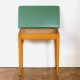 Pupitre vert olive et sa chaise