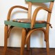 Petit fauteuil Baumann vert olive 3