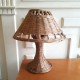 Lampe tout osier vintage 1