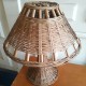 Lampe tout osier vintage