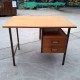 Bureau métal et bois années 60