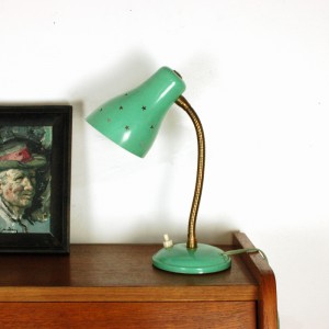 Petite lampe cocotte vert d'eau