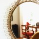 Petit miroir ancien doré