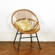 Chaise en rotin vintage