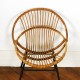 Chaise en rotin vintage