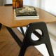 Table basse en bois laqué noir 4