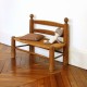 Banc ancien paillé pour enfants 2