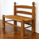 Banc ancien paillé pour enfants 8