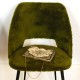 Chaise vintage fourrure verte