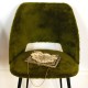 Chaise vintage fourrure verte 5