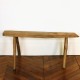 Banc ancien en bois brut