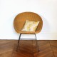 Fauteuil en rotin vintage