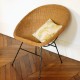 Fauteuil en rotin vintage