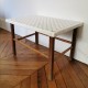 Table basse osier et bois