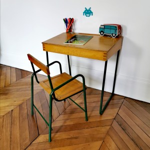 Ensemble bureau et chaise vintage 1