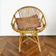 Fauteuil en rotin vintage 2