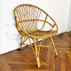 Fauteuil en rotin vintage