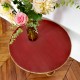 Table en rotin et osier vintage 3