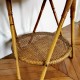 Table en rotin et osier vintage 4