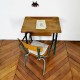 Ensemble bureau et chaise d'école vintage