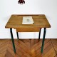 Ensemble bureau et chaise d'école vintage 5