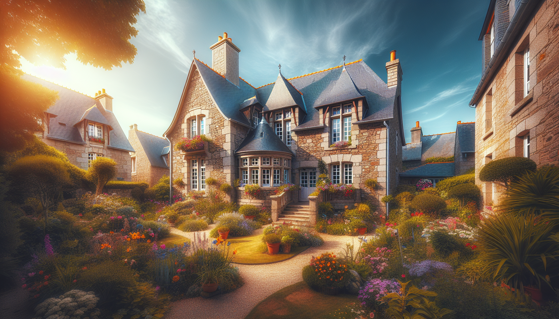 Maison bretonne en pierre représentative du marché immobilier Ouest France