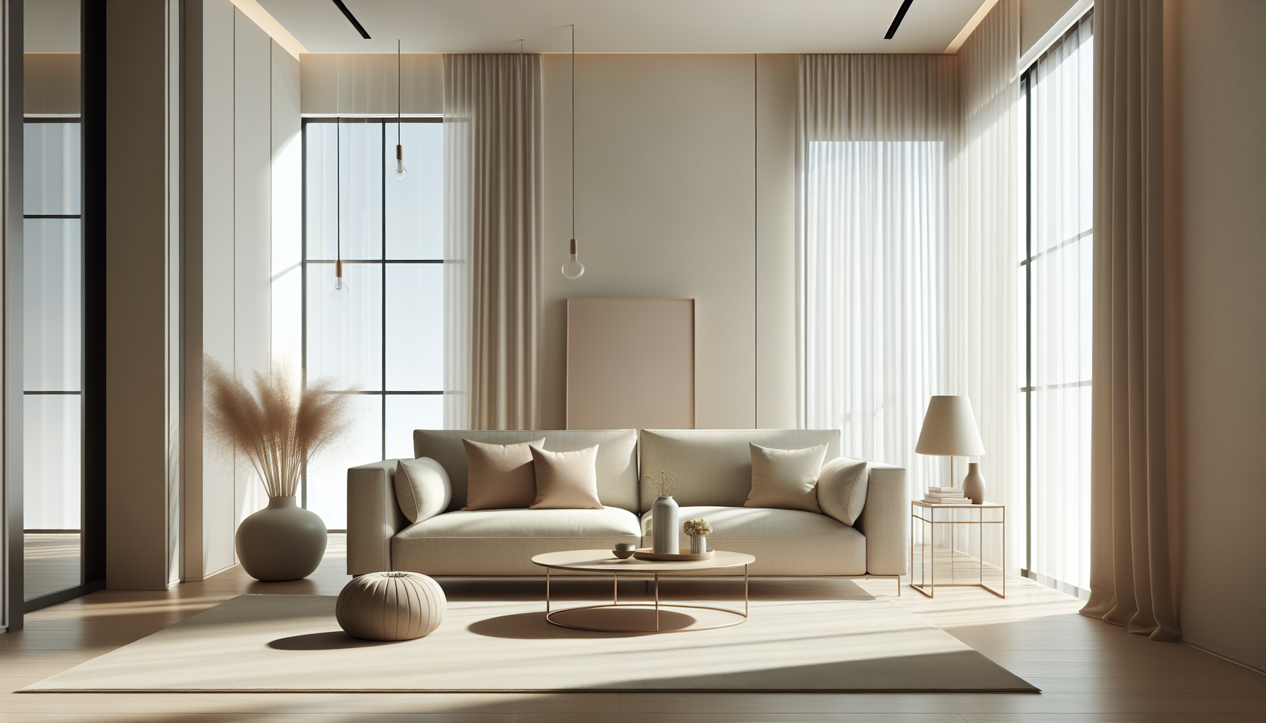 Canapé dans un salon moderne