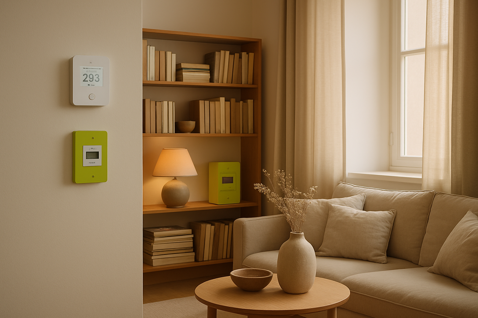 Tempo EDF compteur Linky dans un intérieur français élégant