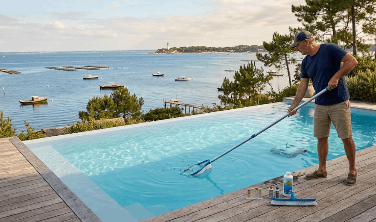 Entretenir sa piscine au Bassin d’Arcachon