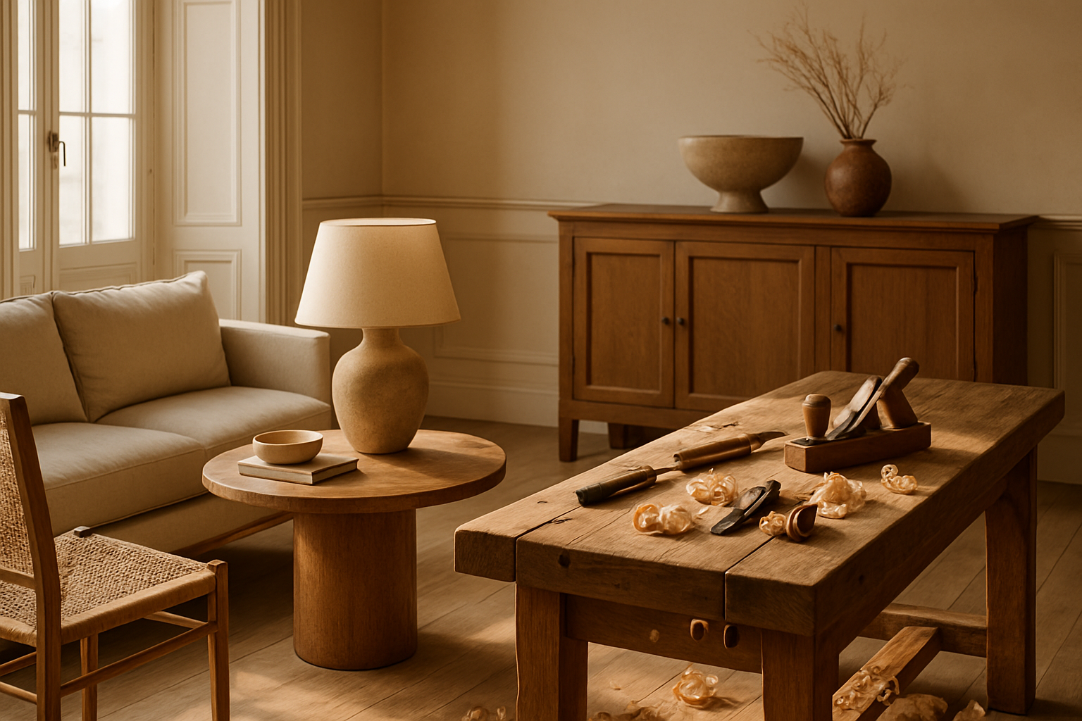 ébéniste menuisier atelier bois sur mesure français