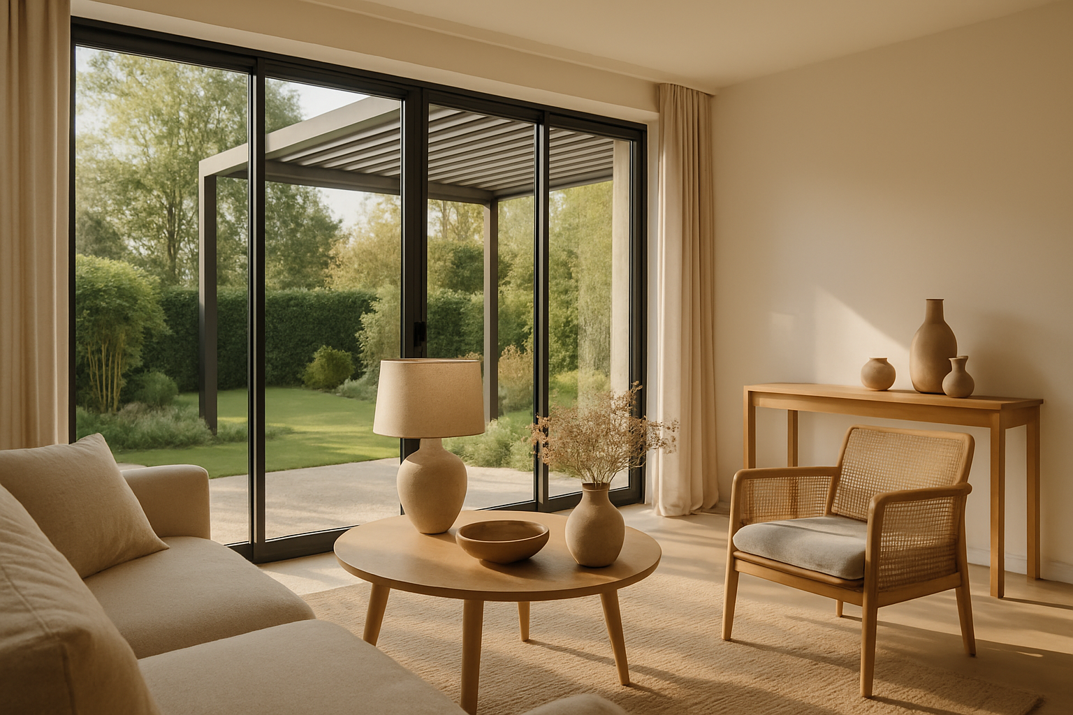 concept aluminium fenêtre et pergola aluminium élégante