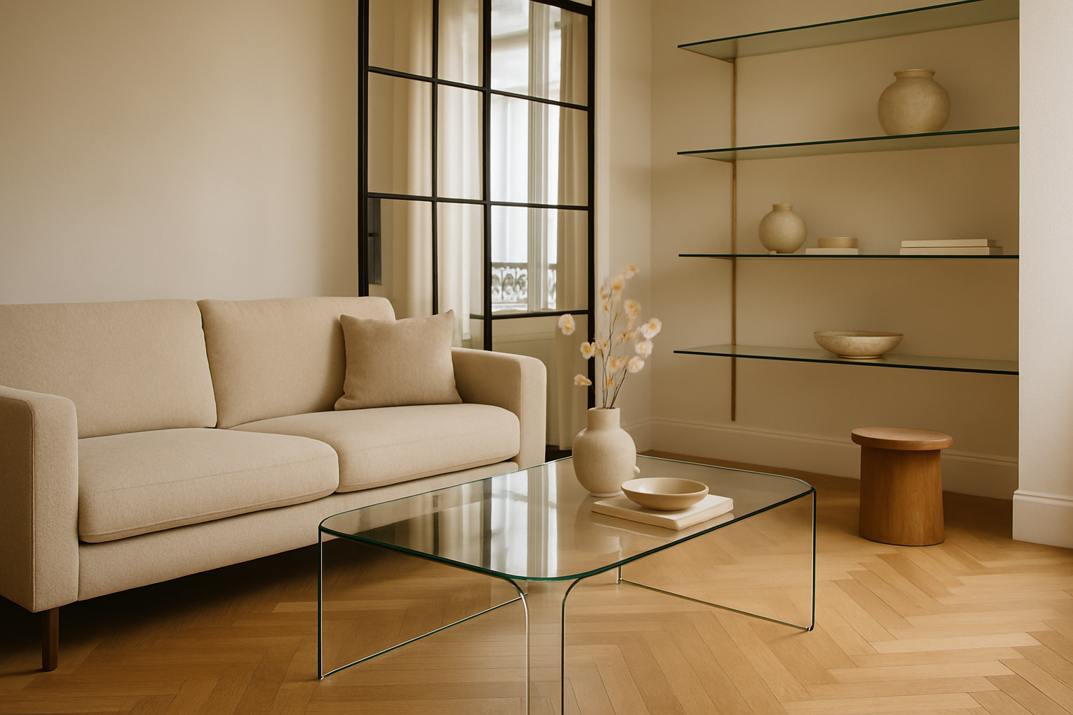 sekurit verre sécurisé table basse et cloison en verre trempé intérieur moderne